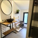 1. Stylish bathroom in Hillview Bulgaria with modern design and cozy atmosphere.