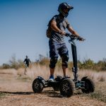 Off-road ride with 4x4 electric scooters 2