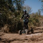 Off-road ride with 4x4 electric scooters 4